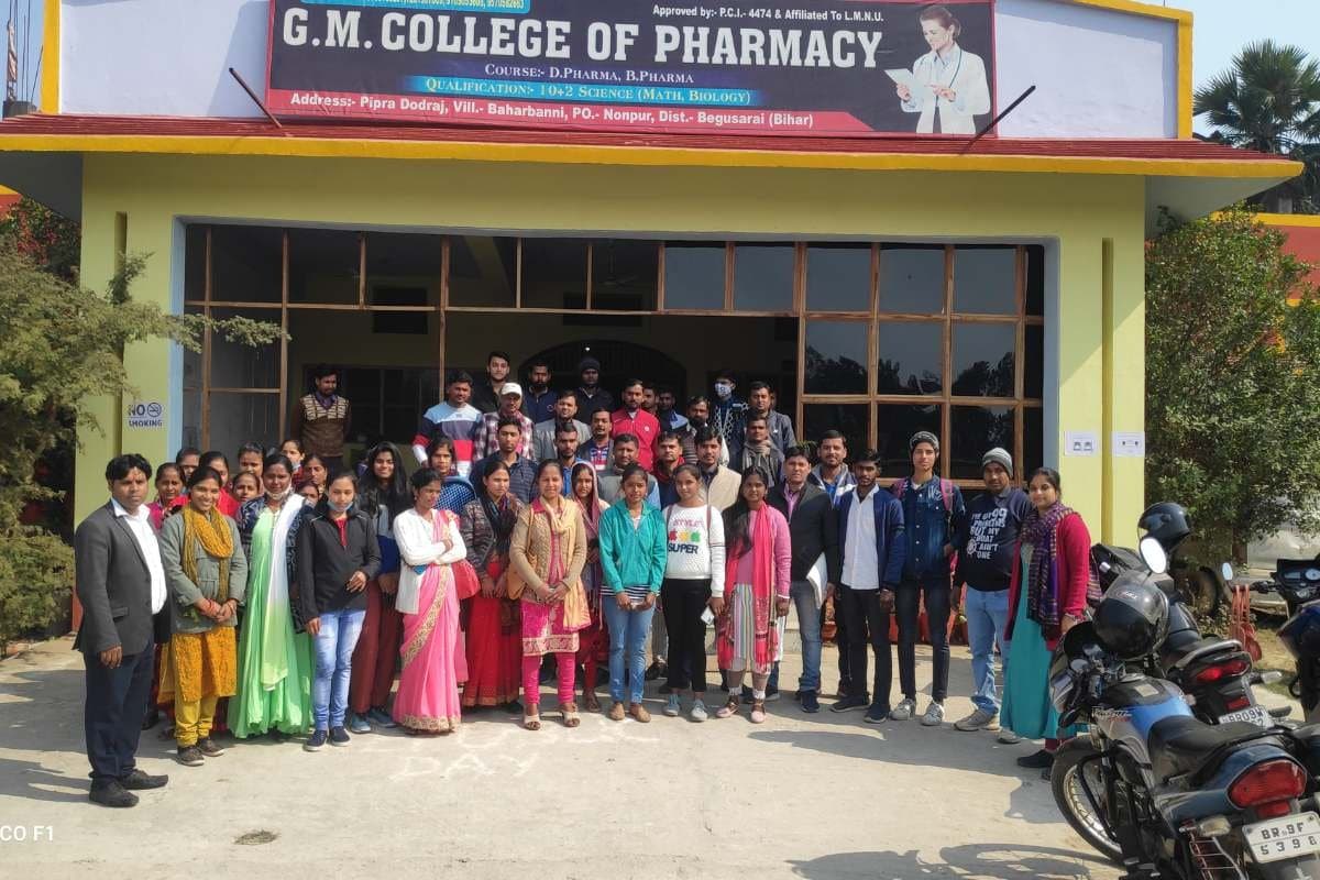 Students and staff at G M College of Pharmacy